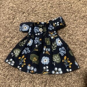 Navy Floral Hazel Village Doll Dress